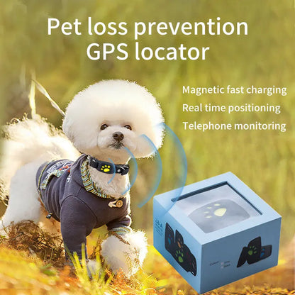 Magnetic GPS & Beidou Dual-Mode Pet Tracker, Smart Anti-Lost Locator for Dogs, Long-Standby Waterproof Pet Tracking Device