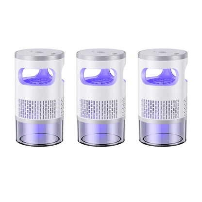 Gainstarx Indoor Insect Trap with Light and Suction Non Zapper Flying Bug Catcher for Mosquitoes Fruit Flies Gnats and Moths for Home Use