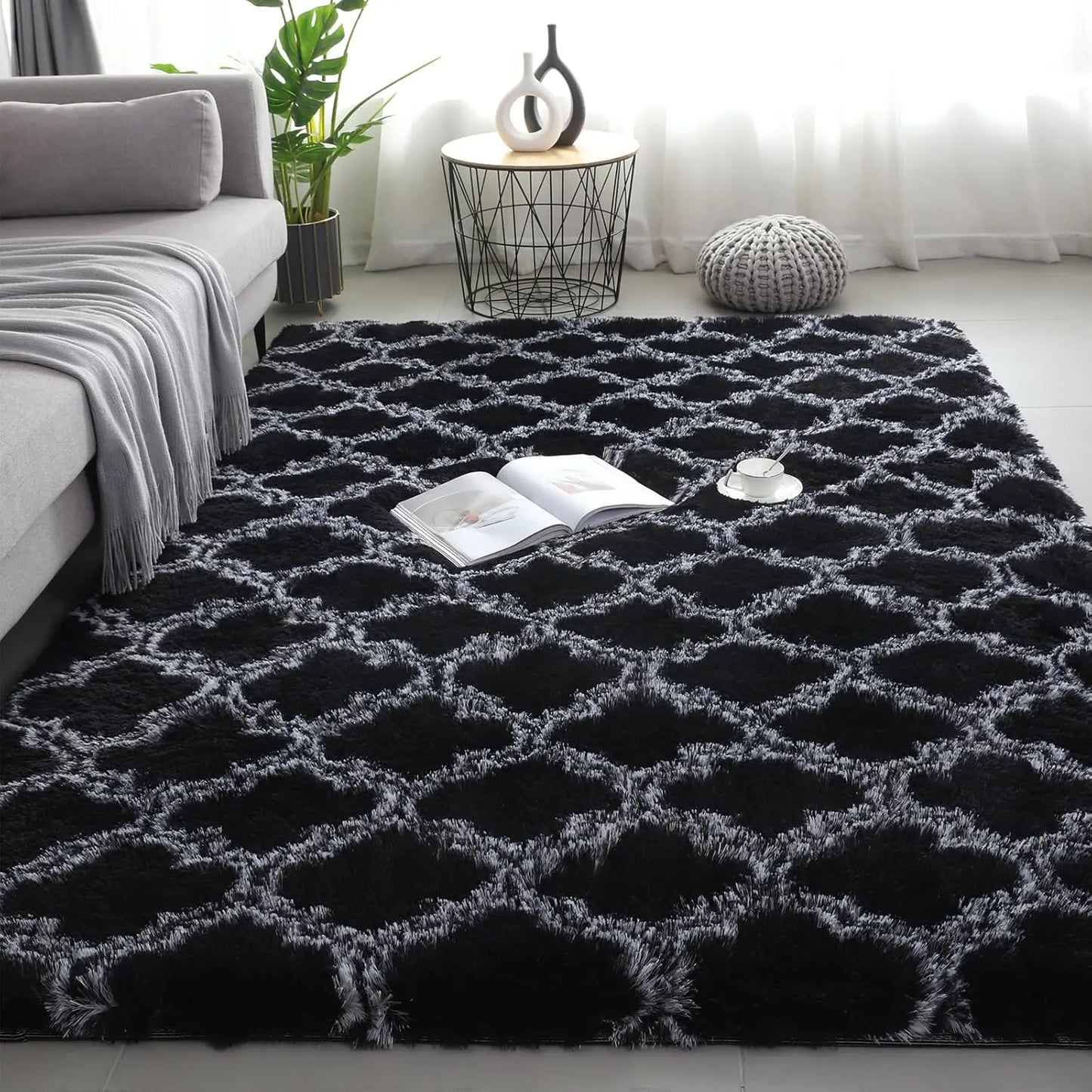Shag Area Rugs for Bedroom Living Room,Ultra Soft Fluffy Area Rugs for Dorm, Indoor Carpet Nursery Rugs for Kids Room Home Decor #GLOBAL PICKS