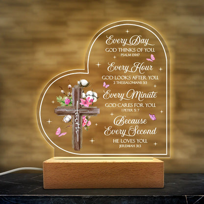 SANDJEST Mother'S Day Acrylic Night Light Table Bedside Bedroom USB Powered Decorative Light, Home Decoration, Gift for Sister Grandma
