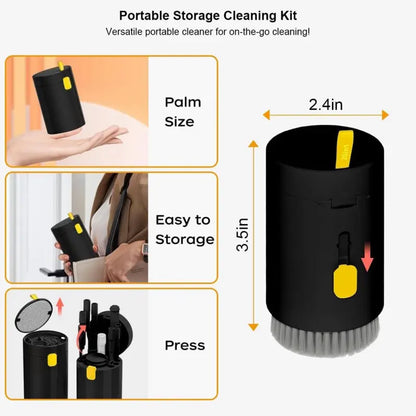 Burnphoria Electronic Cleaning Bundle: 20-in-1 Cleaning Kit, Cleaning Gel, and 3-Pack Charging Cable Clips