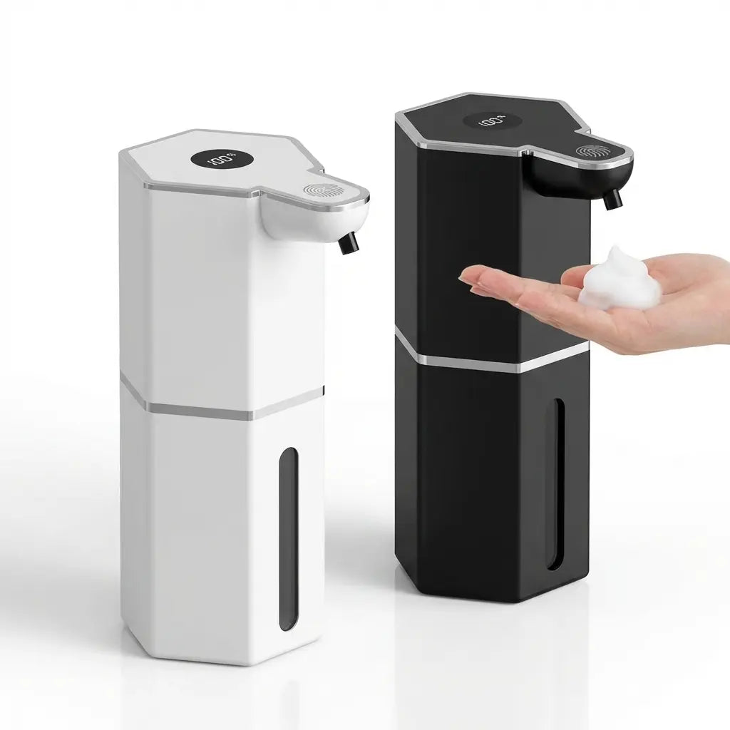 Automatic Touchless Soap Dispenser with Smart Sensor, USB Rechargeable, Waterproof, 12oz Capacity, Wall Mounted, 4 Adjustable Levels - Ideal for Bathroom and Kitchen Essentials, Perfect Gift Idea
