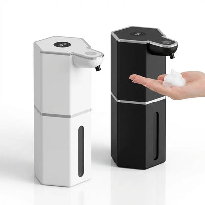 Automatic Touchless Soap Dispenser with Smart Sensor, USB Rechargeable, Waterproof, 12oz Capacity, Wall Mounted, 4 Adjustable Levels - Ideal for Bathroom and Kitchen Essentials, Perfect Gift Idea