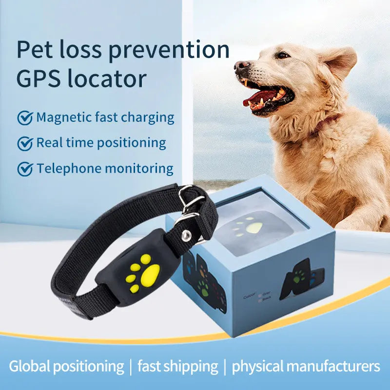 Magnetic GPS & Beidou Dual-Mode Pet Tracker, Smart Anti-Lost Locator for Dogs, Long-Standby Waterproof Pet Tracking Device