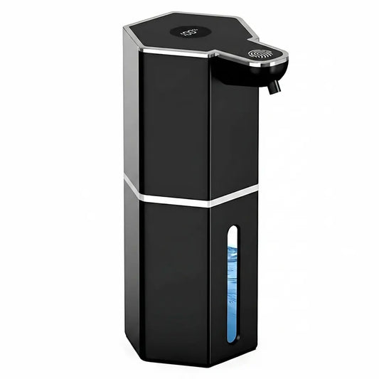 Automatic Touchless Soap Dispenser with Smart Sensor, USB Rechargeable, Waterproof, 12oz Capacity, Wall Mounted, 4 Adjustable Levels - Ideal for Bathroom and Kitchen Essentials, Perfect Gift Idea